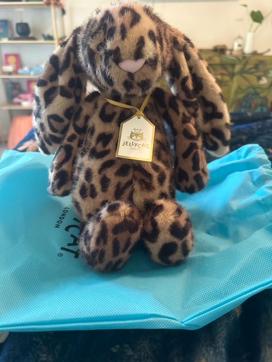 Jellycat Other - Jellycat Cobblehop Leopard-Print Bashful Bunny - Brown & Black